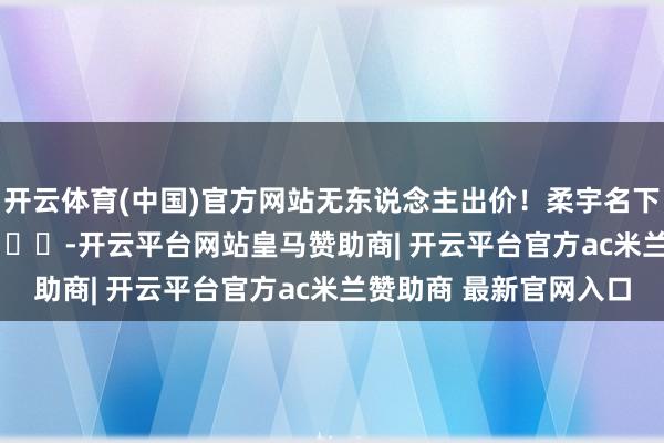开云体育(中国)官方网站无东说念主出价！柔宇名下12.3亿元金钱流拍 ​​​-开云平台网站皇马赞助商| 开云平台官方ac米兰赞助商 最新官网入口