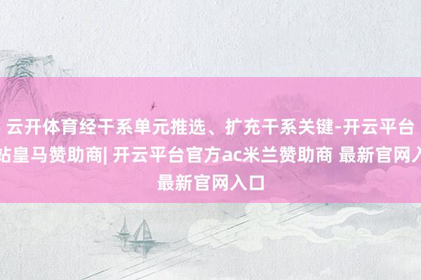 云开体育经干系单元推选、扩充干系关键-开云平台网站皇马赞助商| 开云平台官方ac米兰赞助商 最新官网入口